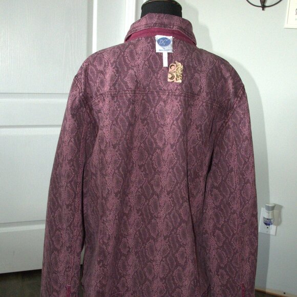 DG2 by Diane Gilman Women's Denim Jacket Reversible size 2X - Picture 6 of 11